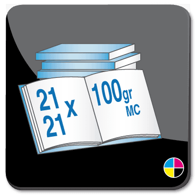 Toon details van Brochures vierkant 21cm 100 gr MC gelijmd