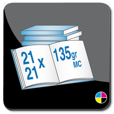 Toon details van Brochures vierkant 21cm 135 gr MC gelijmd