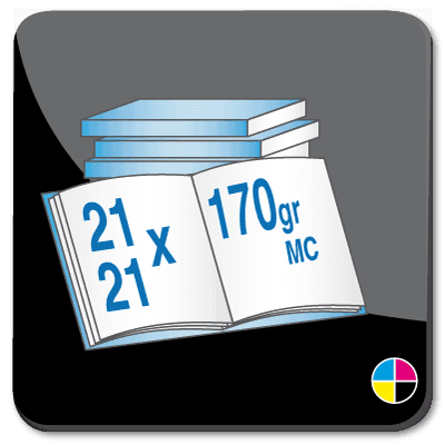 Toon details van Brochures vierkant 21cm 170 gr MC gelijmd